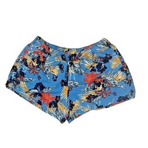 Patagonia Women's Blue Floral Barely Baggies Shorts Medium